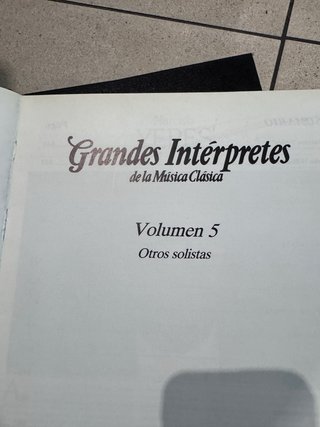 6 Libros Grandes Intérpretes Música Clásica