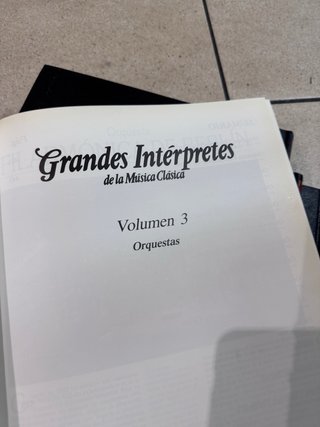6 Libros Grandes Intérpretes Música Clásica