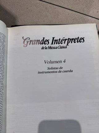 6 Libros Grandes Intérpretes Música Clásica