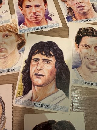 Cartas Tetrabol Valencia CF Las provincias 1994