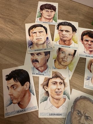 Cartas Tetrabol Valencia CF Las provincias 1994