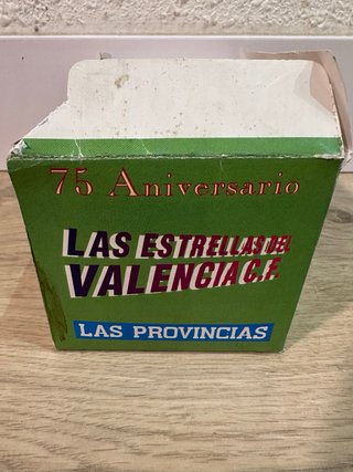 Cartas Tetrabol Valencia CF Las provincias 1994