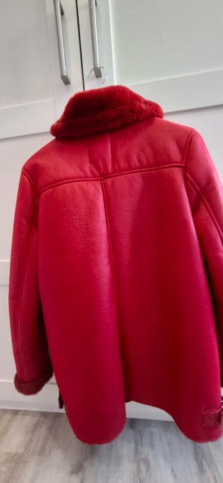 Chaqueta Biker Roja Bershka