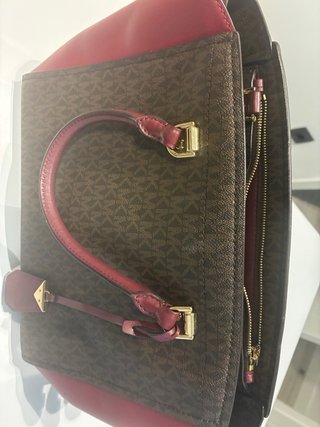 Bolso Michael Kors Marrón y Rojo