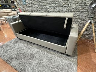 Sofá Cama Beige 3 Plazas POLIESTER