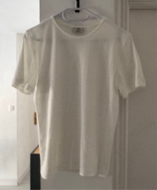 JDY Pointelle T‑shirt in White