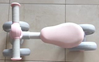Bici bebé rosa y gris