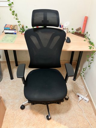 Silla Gaming/Oficina Ergonómica Negra