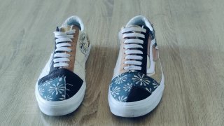 Zapatillas Vans Patchwork Beige y Marrón unisex