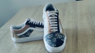 Zapatillas Vans Patchwork Beige y Marrón unisex