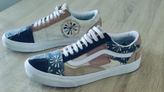 Zapatillas Vans Patchwork Beige y Marrón unisex