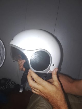 Casco Shiro Moto Abierto Blanco