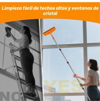Kit Limpieza Ventanas y Polvo Extensible