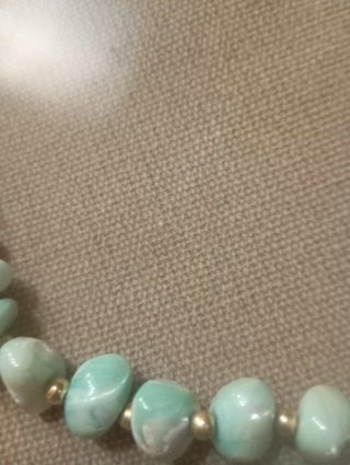 Collana vintage pietre verdi e oro