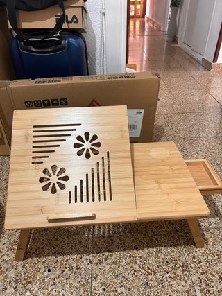 Mesa Plegable Bambú HOMCOM
