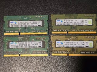4x Samsung 2GB DDR3 RAM Módulos