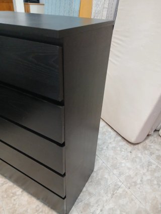 Cómoda Negra Ikea 6 Cajones