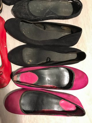 Lotto scarpe ballerine donna usate
