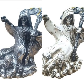 FIGURA DECORATIVA DE LA SANTA MUERTE. CARAVELA