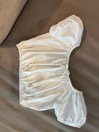 Top Zara blanco talla 6/7