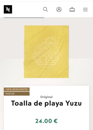 Toalla Nespresso