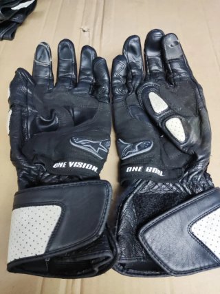 Guantes Moto Alpinestars Negros y Blancos