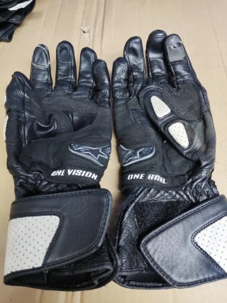 Guantes Moto Alpinestars Negros y Blancos