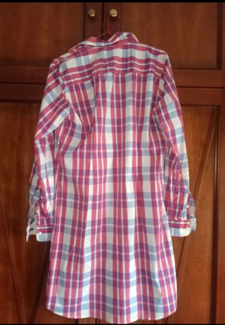 ✅•Camisa a cuadros de manga larga para mujer.