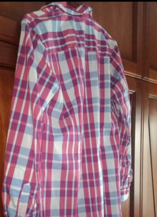 ✅•Camisa a cuadros de manga larga para mujer.