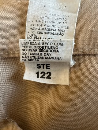Pantalón recto camel Zara