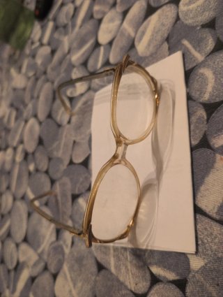 Occhiali vintage Mainstreet oro e beige