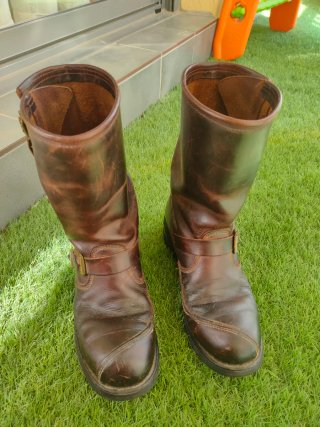 BOTAS SENDRA 44 CUSTOM ROCK VINTAGE BIKER OLD RARA