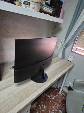 Monitor PC Curvo Negro 27 pulgadas