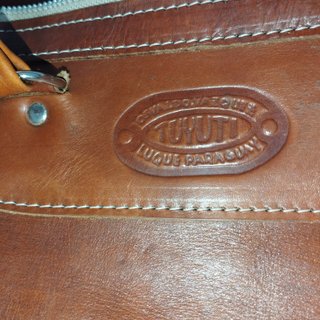Bolso de viaje cuero Weekender de cuero auténtico