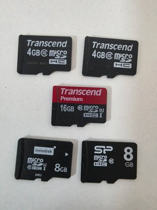 Pack 5 Tarjetas MicroSD SP, Transcend, Innodisk