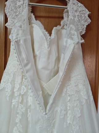 Vestido de Novia Talla 60 encaje
