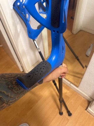 Muletas francesas azules