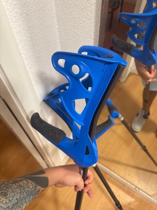 Muletas francesas azules