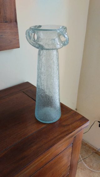 Jarrón de cristal decorativo