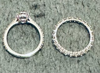 Set 2 Anelli Swarovski Stilla 5647662 Misura 55
