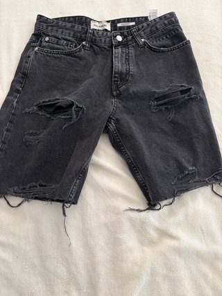 Lote 2 Pantalones Cortos Vaqueros Desgastados