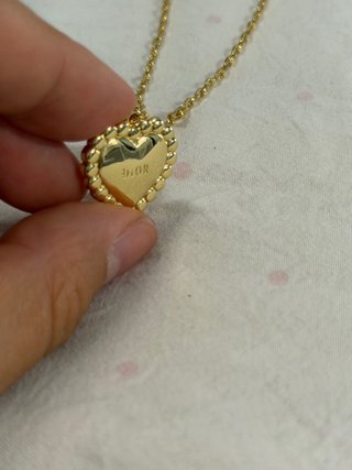 Collar Dior Corazón Rojo Perlas CD
