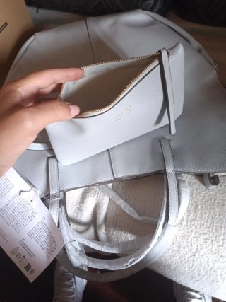 Bolso Polène Cyme Mini Taupe Opale