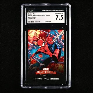 Spider-Man Marvel Masterpieces 2008 CGC 7.5