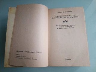 Libro Don Quijote de la Mancha