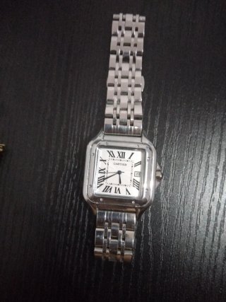 Reloj Cartier Panthère Plata y Blanco. Negociable