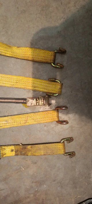 4 Correas de carraca con ganchos