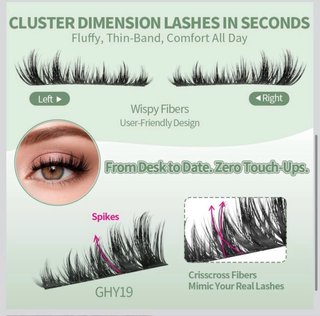 ANNAFRIS Pestañas Postizas DIY Cluster