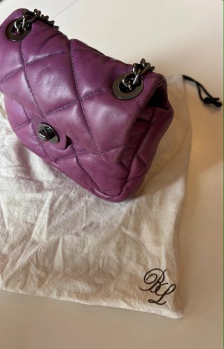 Bolso Bimba y Lola acolchado morado de piel