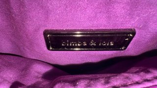 Bolso Bimba y Lola acolchado morado de piel